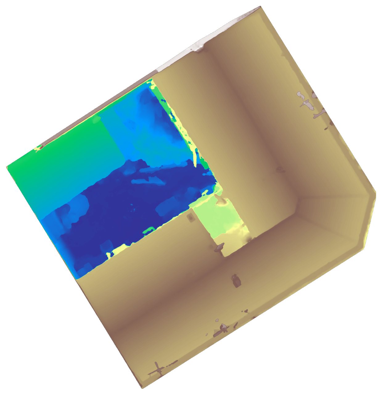 Digital surface model of the roof